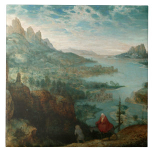 Pieter Bruegel - Landscape with flight into Egypt Ceramic Tile