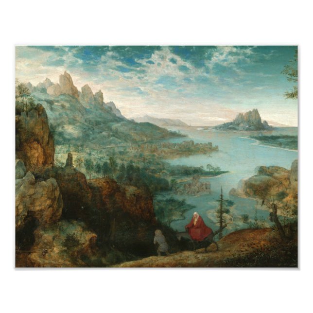 Pieter Bruegel - Landscape with flight into Egypt Photo Print (Front)