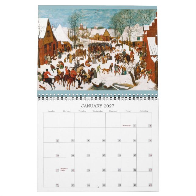 Pieter Bruegel the Elder 2016 Calendar (Jan 2027)