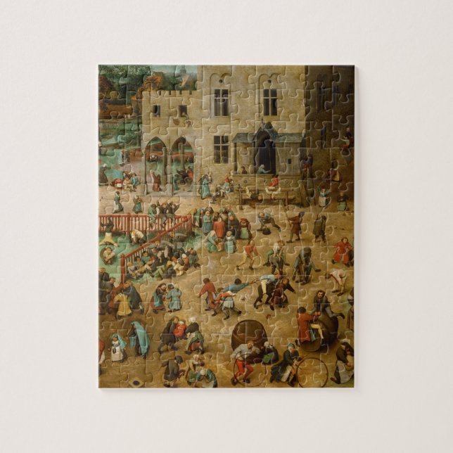 Pieter Bruegel the Elder - Children’s Games Jigsaw Puzzle (Vertical)