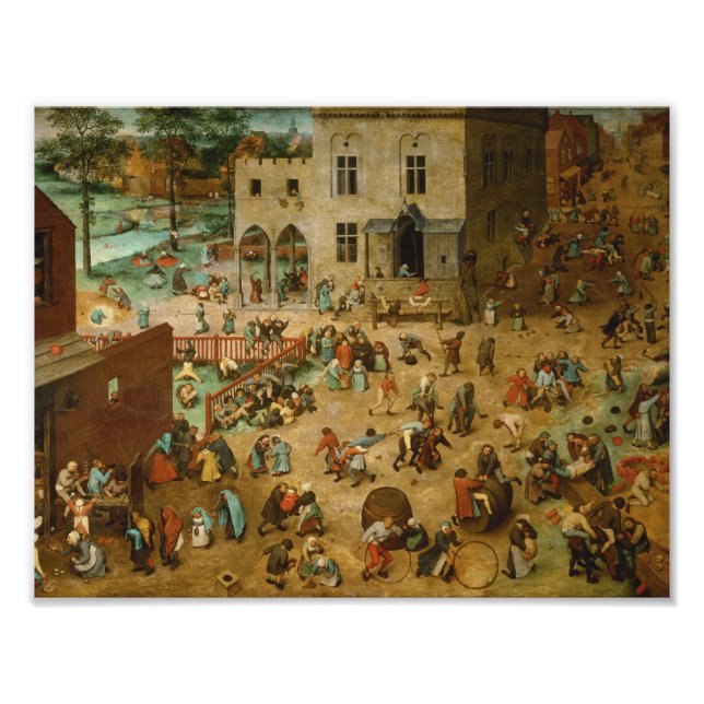 Pieter Bruegel the Elder - Children’s Games Photo Print (Front)
