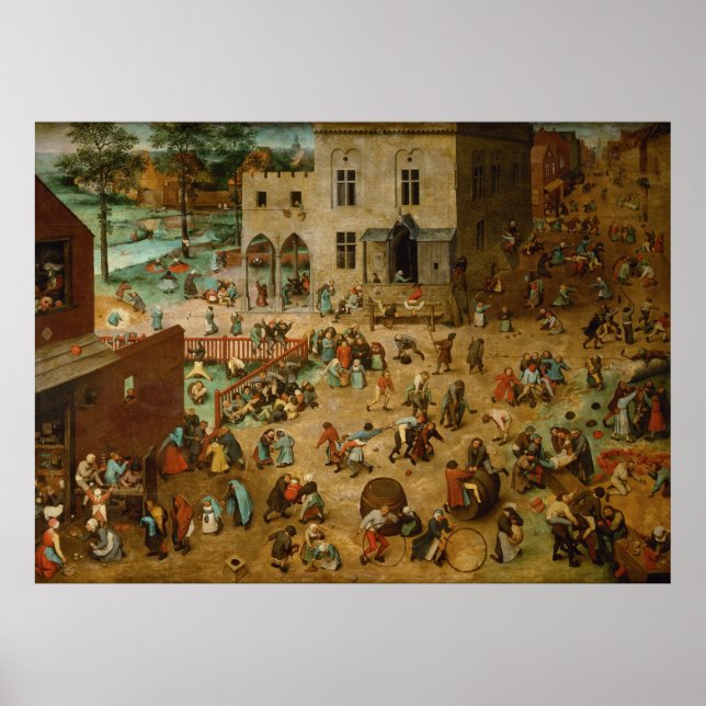 Pieter Bruegel the Elder - Children’s Games Poster (Front)