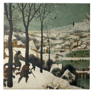 Pieter Bruegel the Elder - Hunters in the Snow Ceramic Tile