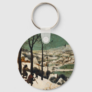 Pieter Bruegel The Elder - Hunters In The Snow Key Ring
