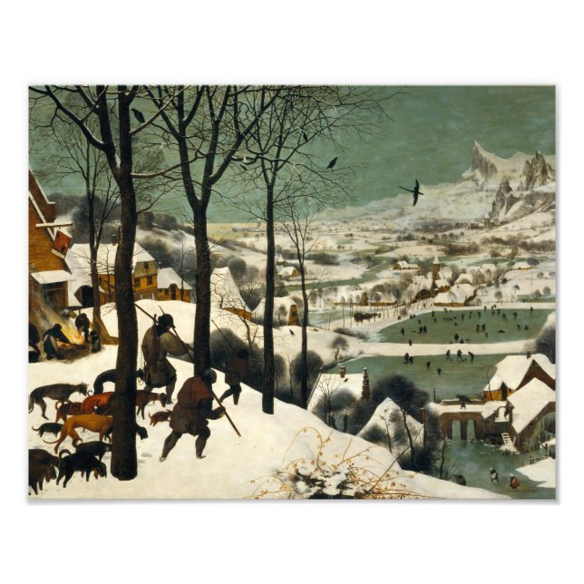 Pieter Bruegel the Elder - Hunters in the Snow Photo Print (Front)