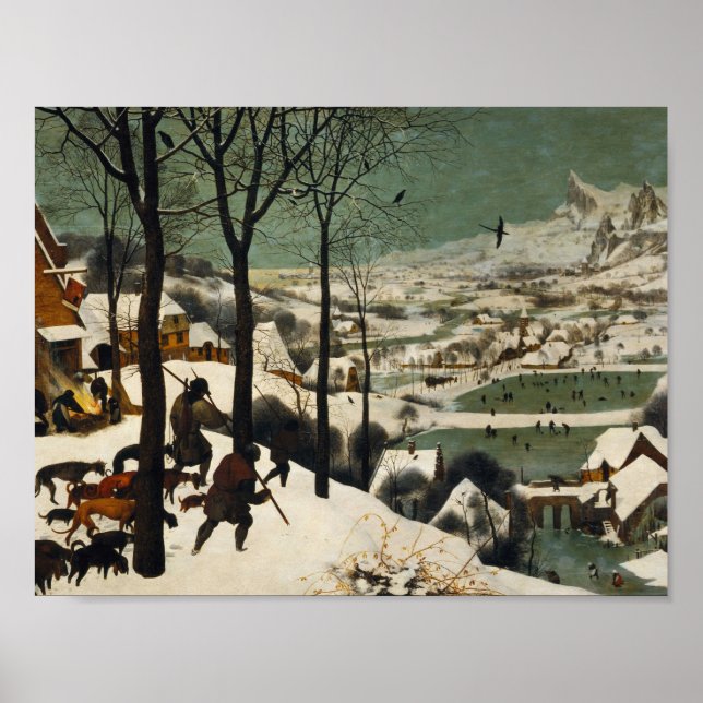 Pieter Bruegel The Elder - Hunters In The Snow Poster (Front)