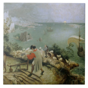 Pieter Bruegel the Elder -Landscape Fall of Icarus Ceramic Tile