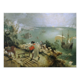 Pieter Bruegel the Elder -Landscape Fall of Icarus Photo Print