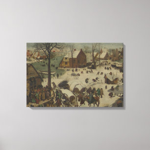Pieter Bruegel the Elder - Numbering at Bethlehem Canvas Print