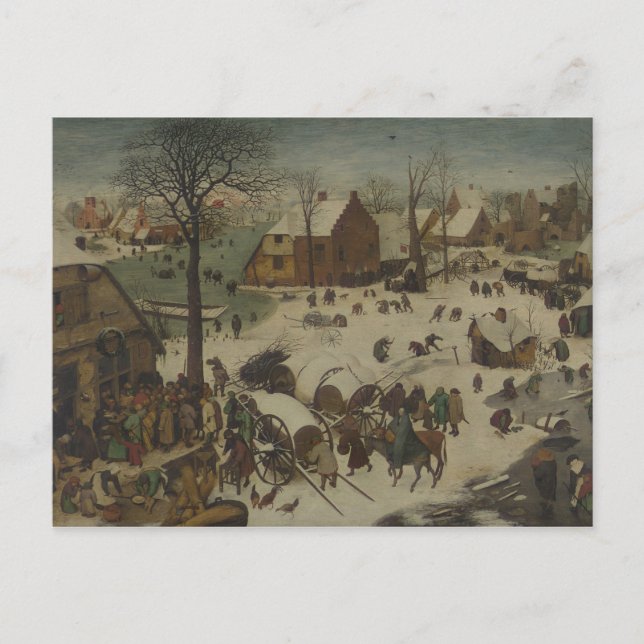 Pieter Bruegel the Elder -  Numbering at Bethlehem Postcard (Front)