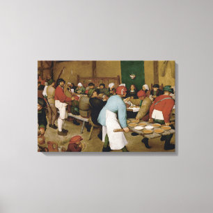 Pieter Bruegel the Elder - Peasant Wedding Canvas Print
