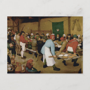 Pieter Bruegel the Elder - Peasant Wedding Postcard