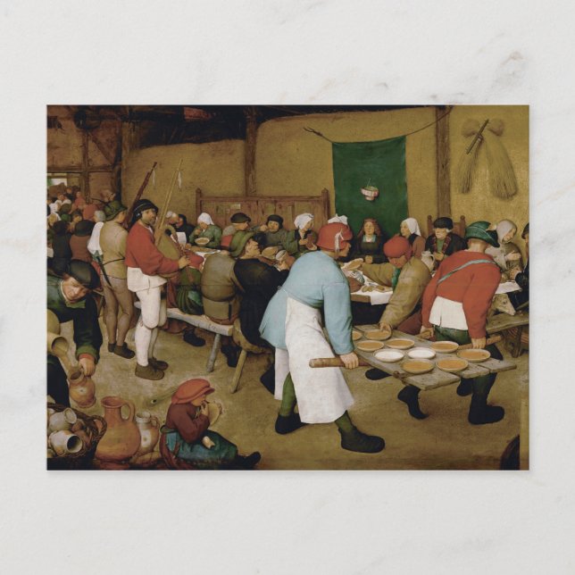 Pieter Bruegel the Elder - Peasant Wedding Postcard (Front)