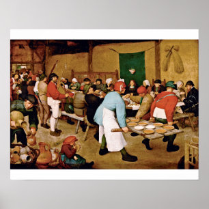 Pieter Bruegel The Elder - Peasant Wedding Poster