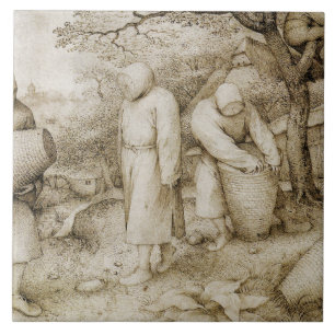 Pieter Bruegel the Elder - The Beekeepers Ceramic Tile