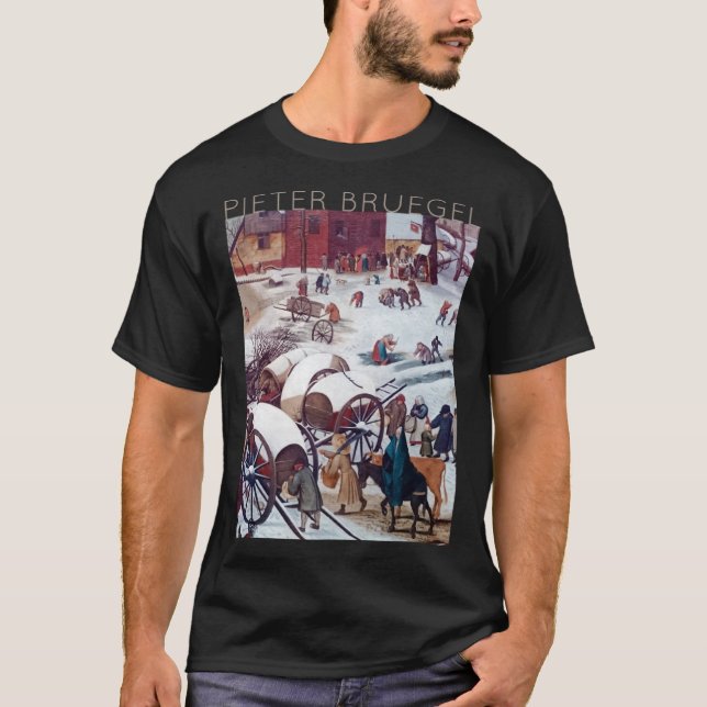 Pieter Bruegel The Elder  The Census at Bethlehem  T-Shirt (Front)