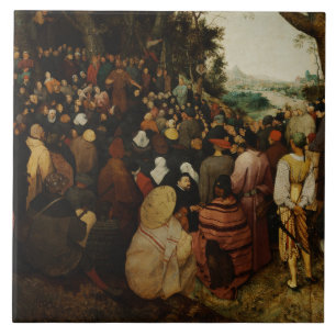 Pieter Bruegel the Elder - The Sermon of St John Ceramic Tile
