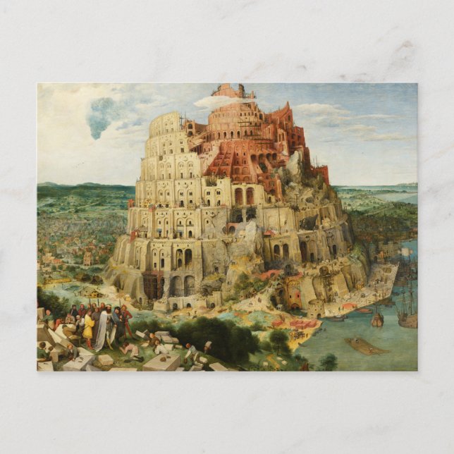 Pieter Bruegel the Elder - The Tower of Babel Postcard (Front)