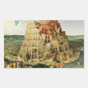 Pieter Bruegel the Elder - The Tower of Babel Rectangular Sticker