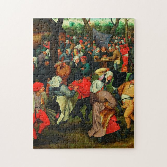 Pieter Bruegel The Elder - The Wedding Dance Jigsaw Puzzle (Vertical)
