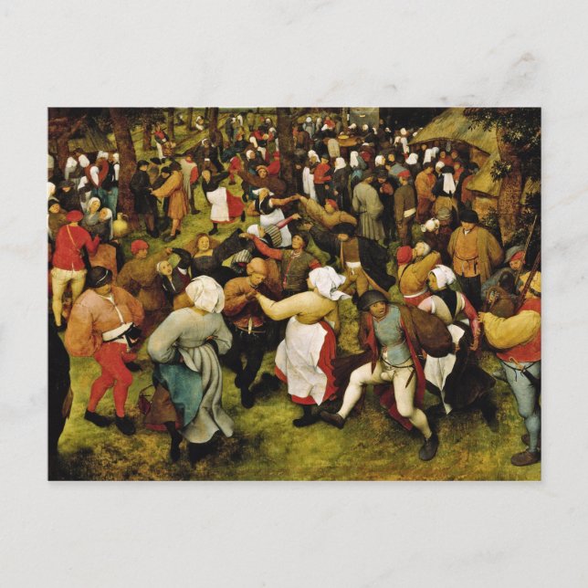 Pieter Bruegel The Elder - The Wedding Dance Postcard (Front)