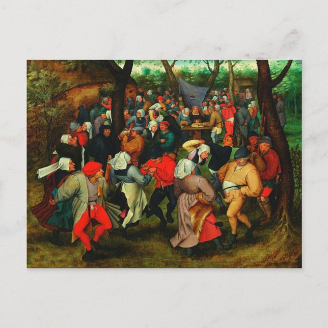 Pieter Bruegel The Elder - The Wedding Dance Postcard (Front)
