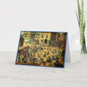 Pieter Bruegel's "Children’s Games" - 1560 Card