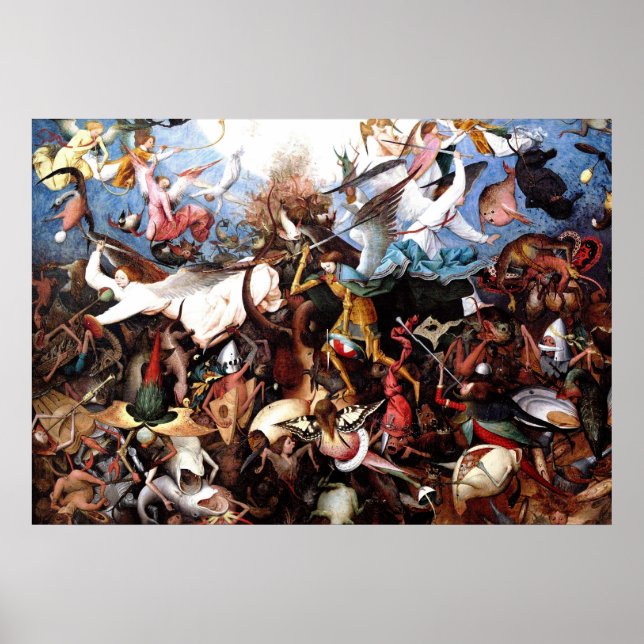 Pieter Bruegel's "The Fall Of The Rebel Angels" Poster (Front)