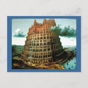 Pieter Bruegel's The "Little" Tower of Babel Postcard