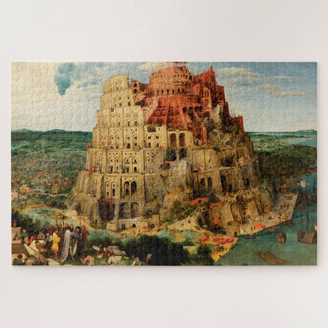 Pieter Bruegel's "The Tower of Babel" (circa 1563) Jigsaw Puzzle (Horizontal)