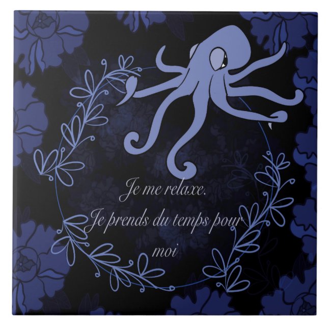 pieuvre ceramic tile (Front)