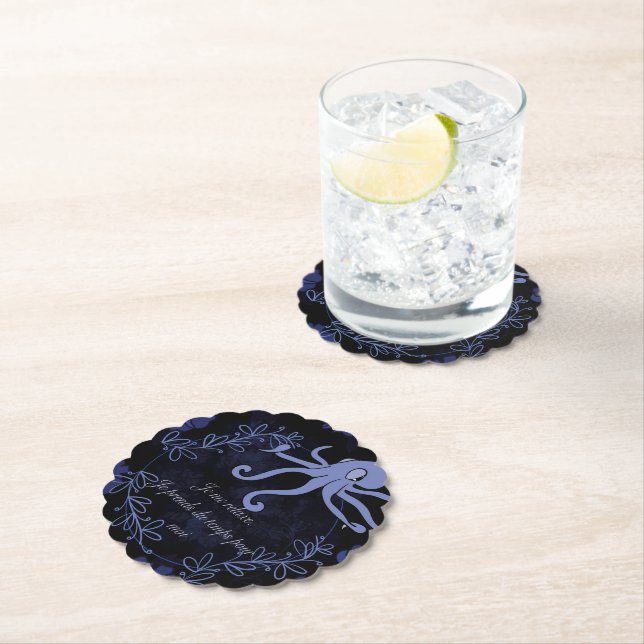 pieuvre paper coaster (Insitu)