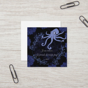 pieuvre square business card