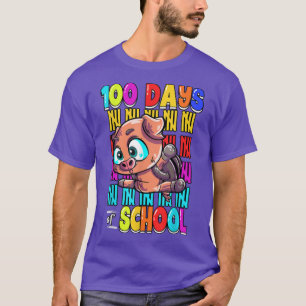 Pig 100 Days Of School T-Shirt