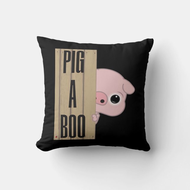 Pig A Boo Fence Cushion (Front)