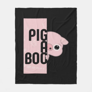 Pig A Boo Fleece Blanket