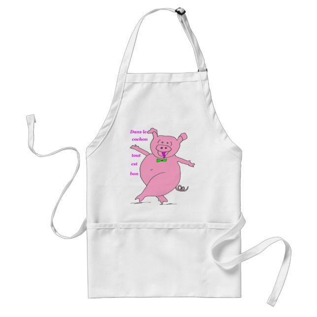 PIG ALL IS GOOD 1.PNG STANDARD APRON (Front)