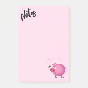 Pig and Bee Friends  Post-it Notes