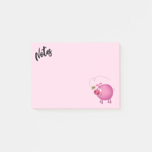 Pig and Bee Friends  Post-it Notes