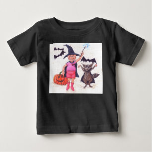 Pig and Racoon Halloween Baby T-Shirt