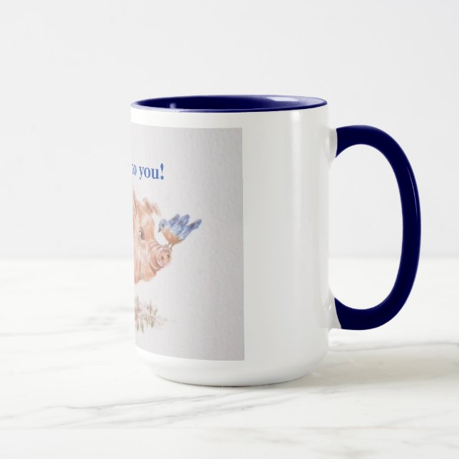 Pig and Robin -Mug, Mug (Right)