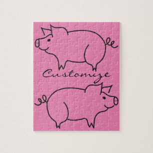Pig Animal Thunder_Cove Jigsaw Puzzle
