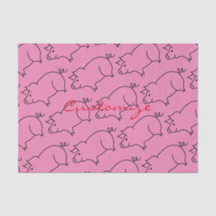 Pig Animal Thunder_Cove Tissue Paper