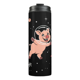 Pig Animals In Space Thermal Tumbler