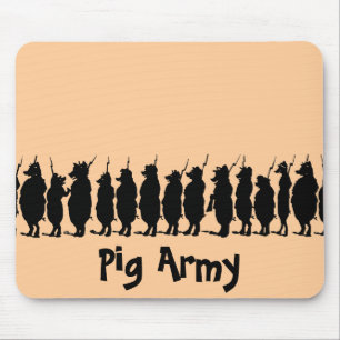 Pig Army Mouse Pad