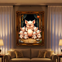 Pig Art – Mother & Piglets
