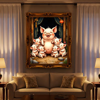 Pig Art – Mother & Piglets