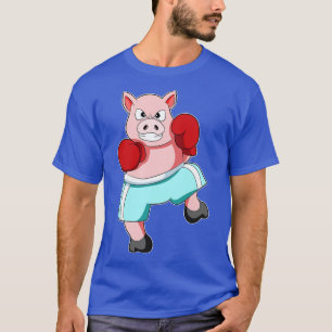 Pig as Boxer with Boxing gloves 1 T-Shirt