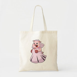 Pig as Bride with Wedding dress.PNG Tote Bag