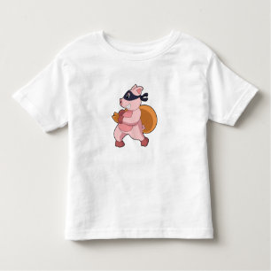 Pig as Runner Toddler T-Shirt